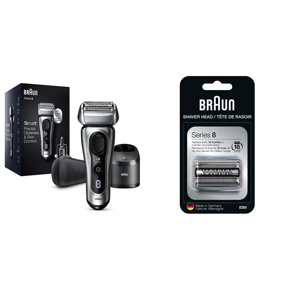 Braun Electric Razor for Men, Series 7 790cc Electric Shaver with Precision Trimmer, Rechargeable, Foil Shaver, Clean & Charge Station and Travel Case