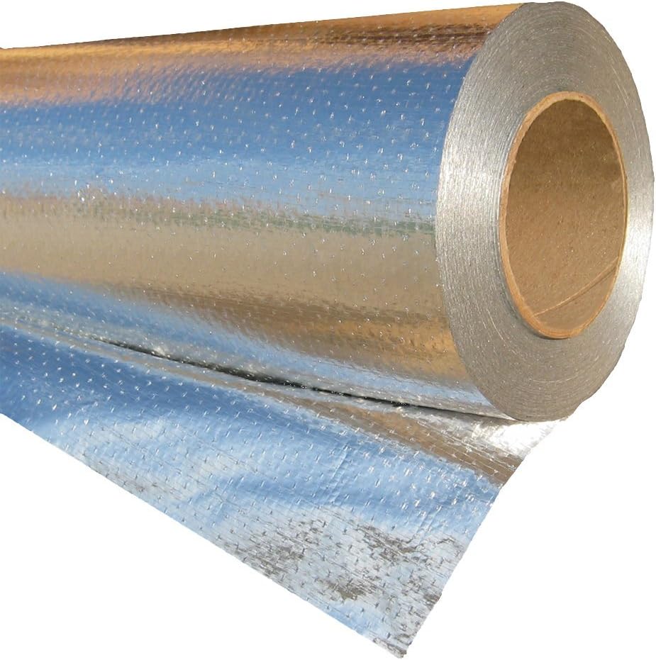 RadiantGUARD Xtreme Radiant Barrier Metalized INDUSTRIAL Grade 500 sq ft roll | 48-inch by 125-feet | X-500-B | Reflective Radiant Barrier Perforated Foil Attic Foil – Blocks 95% of Heat