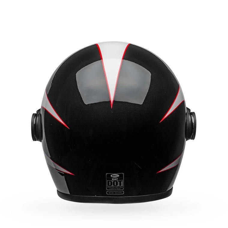Bell Riot Gloss White Black Red Boost Helmet