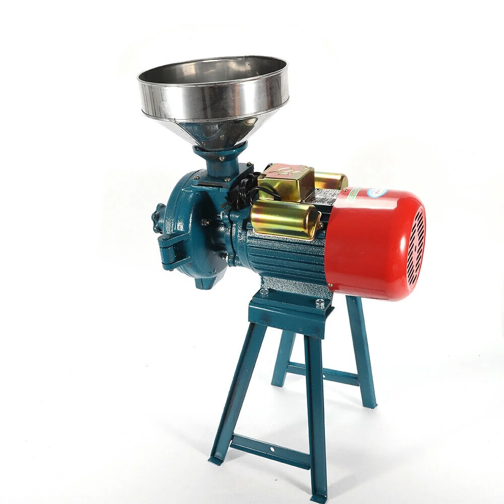 Oukaning Electric Grinder 2200W Dry Feed/Flour Mill Grain Corn Wheat Cereal Machine Home