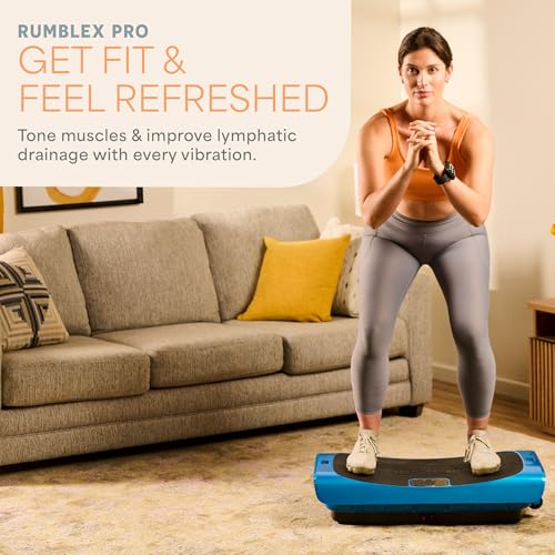 Lifepro Vibration Plate Machines – Full Body Workout, Recovery & Lymphatic Drainage with 4D Motion, Silent Operation, Joint Support, & Triple Motor Technology for Circulation, Fat Burn & Toning