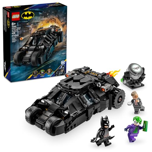 LEGO DC Batman Tumbler vs. Two-Face & The Joker Toy Building Set - Superhero Batmobile Toy from The Dark Knight for Kids, Boys and Girls, Ages 8+ - Gift Idea for Birthday and Batman Fans - 76303
