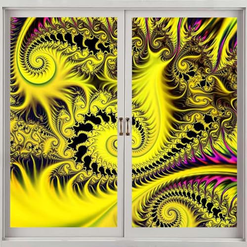 Blackout Window Privacy Film Sticker Flowers Window Film Electrostatic Sticker Opaque Privacy Glass Sticker Retro Floral and Bird Animal Patterns 17.7 W x 35.4 L lnch Red and Green