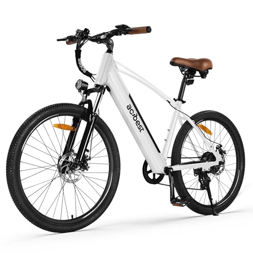 Core Electric Bike for Adults - Peak 1000W Brushless Motor Ebike, 468&500Wh Removable Built in Battery 26&27.5X2.1 Tire Step Over Bicycle with 7 Speed, Commute E Bikes