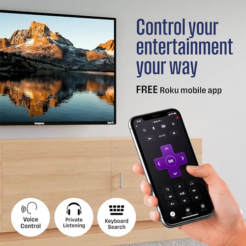 Westinghouse Roku TV - 43 Inch Smart TV, 4K UHD QLED Television w/HDR 10+, Dolby Vision, Wi-Fi & Mobile App Connectivity, Flat Screen Compatible w/Apple HomeKit, Alexa, & Google Assistant