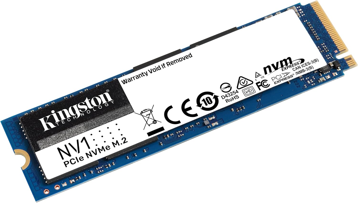 Kingston NV1 1TB M.2 2280 NVMe PCIe Internal SSD Up to 2100 MB/s SNVS/1000G