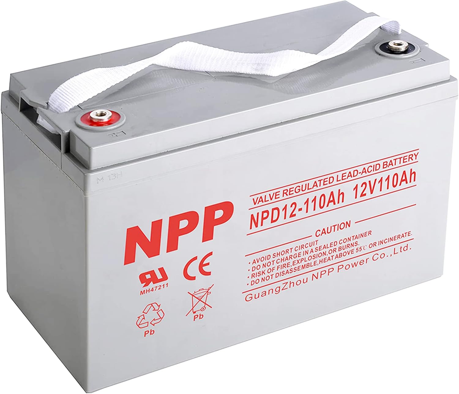 NP12V-100Ah 12 Volt 100Ah AGM SLA VRLA Rechargeable Battery, 1200+ Deep Cycle 100amp Battery, Safe Charger for Most Home Appliances, RV, Camping, Cabin, Marine, UPC, Trolling Motor and Off-Grid System