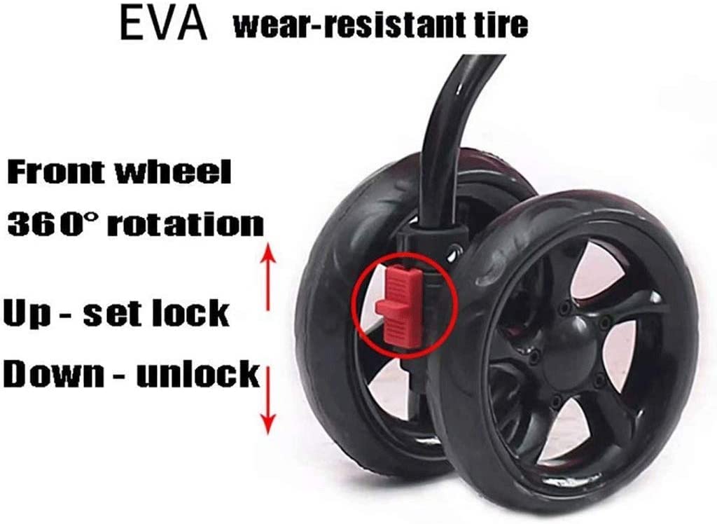 Double Dog Stroller Home Pet Stroller Travel Outdoor Cart Dog Cat Carrier Pet Pipe High-Intensity (C) (A)