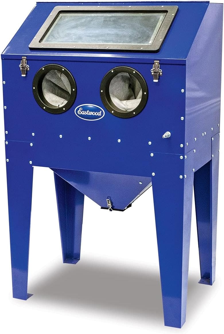 Eastwood B60 Abrasive Media Blast Cabinet Tool Holds Up to 120 Lbs of Media 7 CFM at 90 PSI Air Requirement