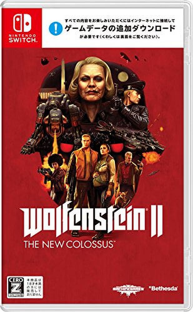 Bethesda Wolfenstein II The New Colossus NINTENDO SWITCH JAPANESE IMPORT REGION FREE
