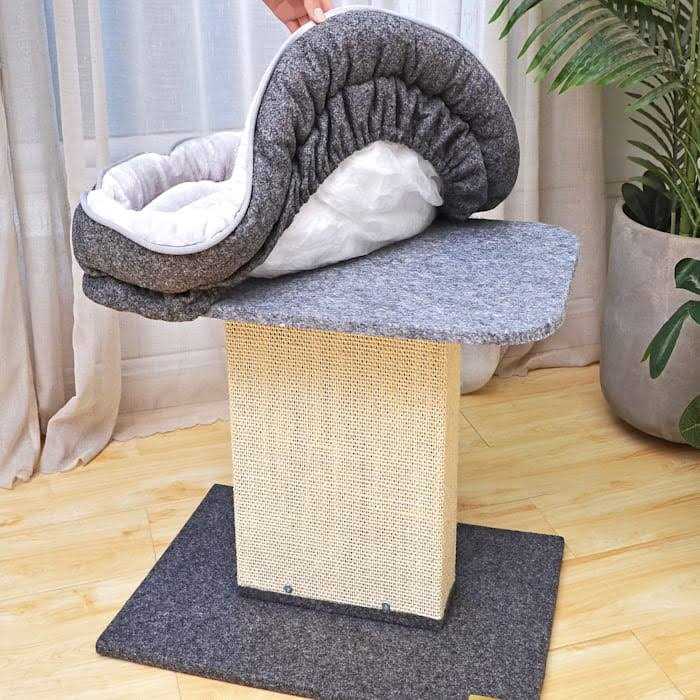 Catry Mellow Cat Bed with Sisal Scratching Post - Pet Supplies online store