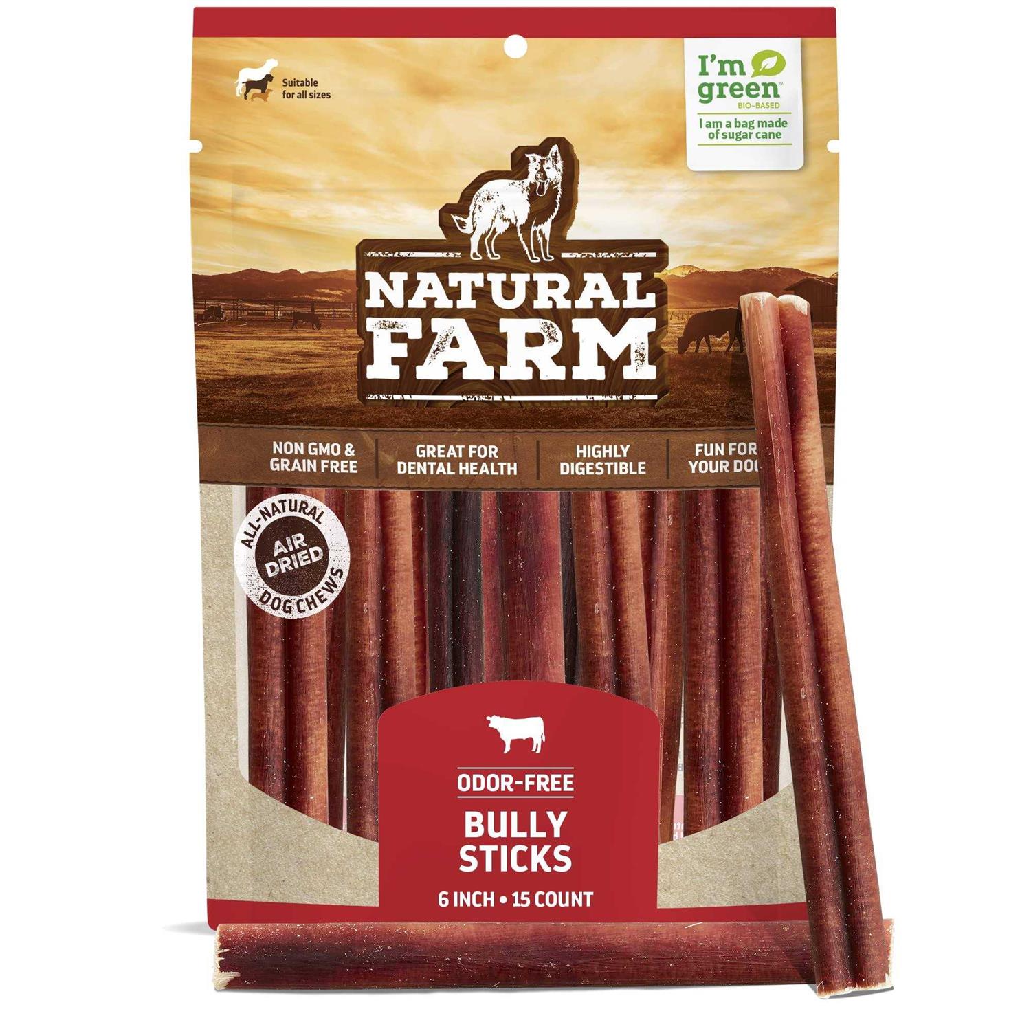 Natural Farm Bully Sticks Odor Free - Pet Supplies online store