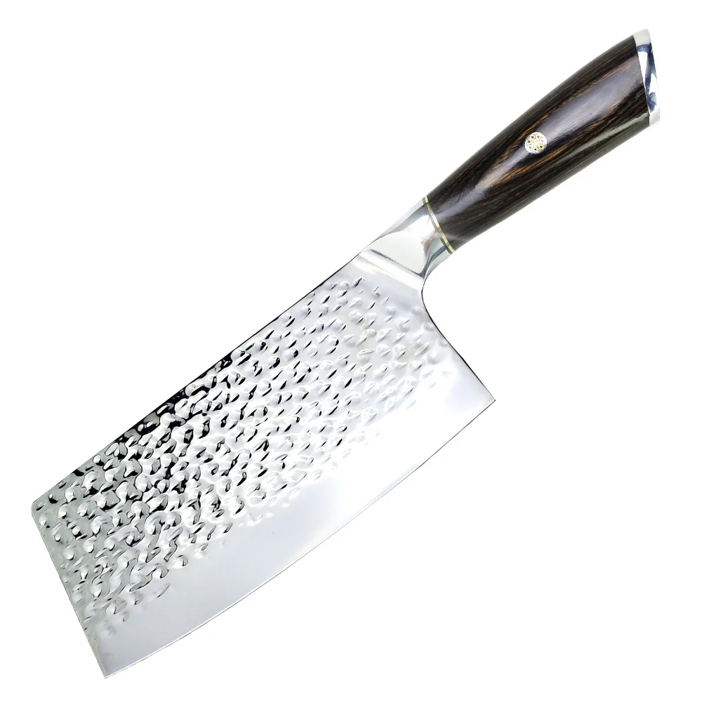 Myvit Meat Cleaver Kitchen Knife 7inch Heavy Duty Cleaver with Hand Forged High Carbon Steel,Anti-Stick Butcher Knife for Chopping Bones