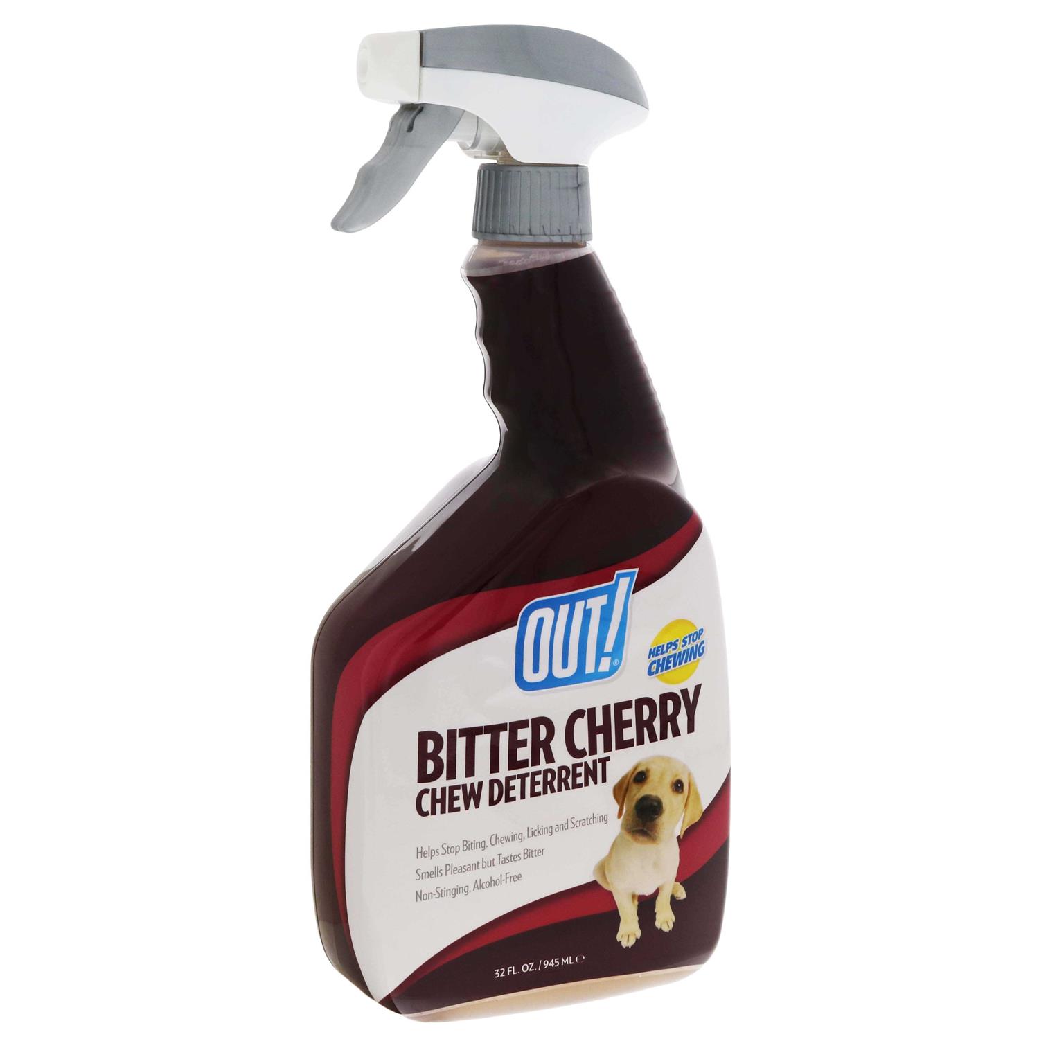 Out! PetCare Bitter Cherry Dog Chew Deterrent, Discourages Licking and Chewing - Pet Supplies online store