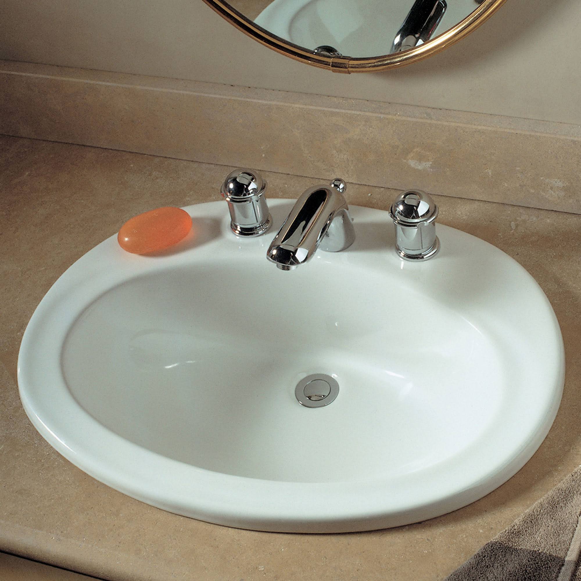 American Standard 0478.803.020 Piazza Countertop Sink - White
