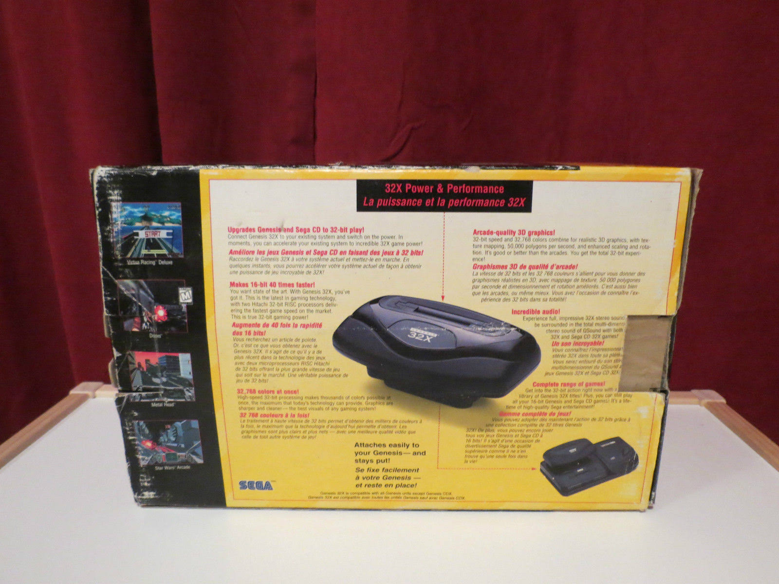Sega Genesis 32x System Console (ntsc) with Sega Power Supply u0026 Link Cable