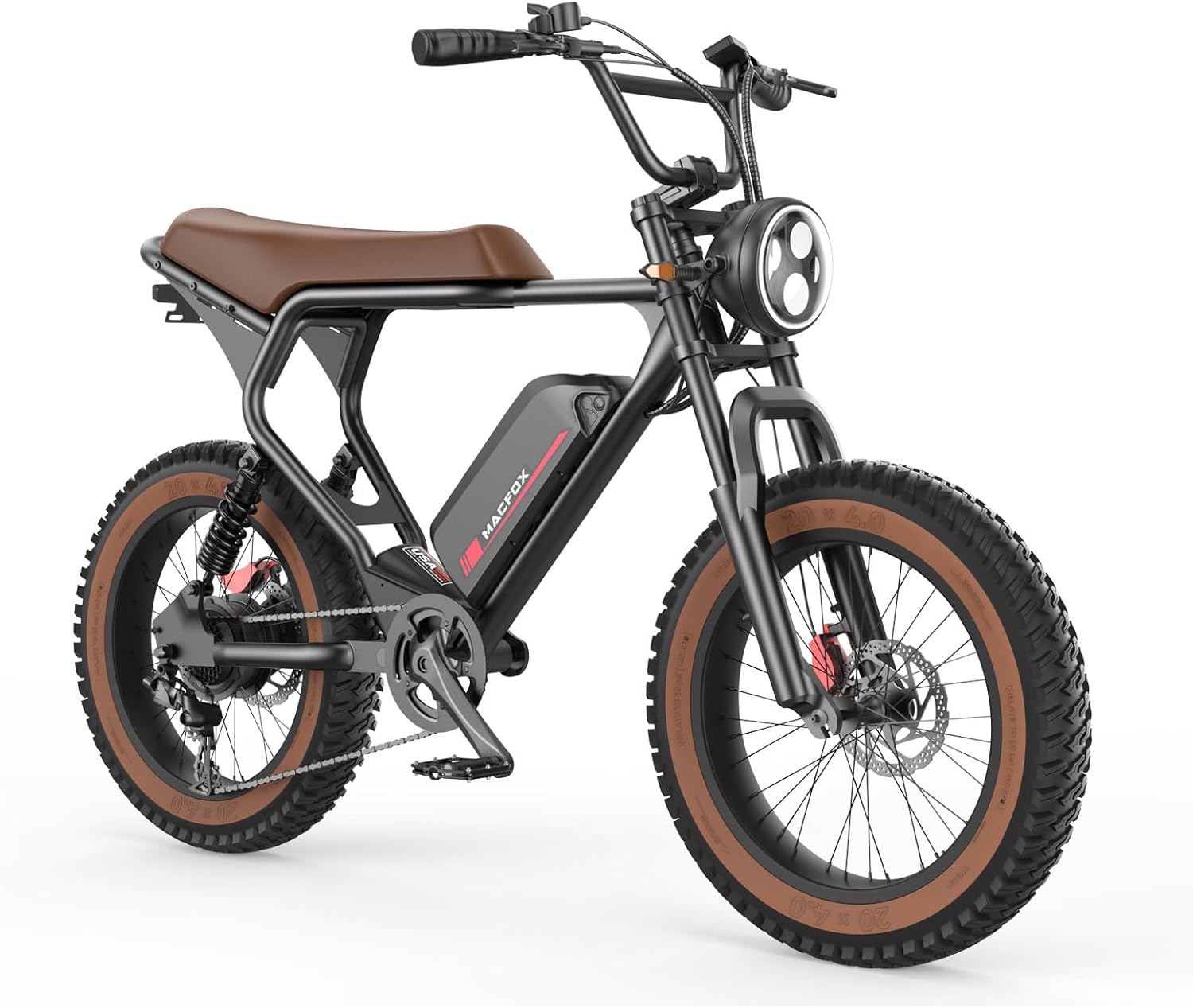 MACFOX X2 Electric Bike, Ebike 750W/48V/20Ah, 20