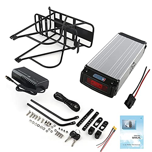 Joyisi Ebike Battery 52V 48V 36V 20AH Electric Bike Battery for 200W to 1800W Bike Motor, Lithium Ion Ebike Battery Pack for Bafang Voilamart AW and Other Motor Bicycle