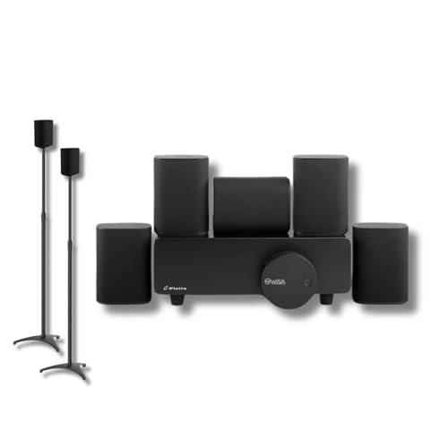 Platin Milan 5.1 Surround Sound Speaker System - Wireless Home Theater System for Smart TVs - WiSA Certified - with WiSA SoundSend Transmitter Included
