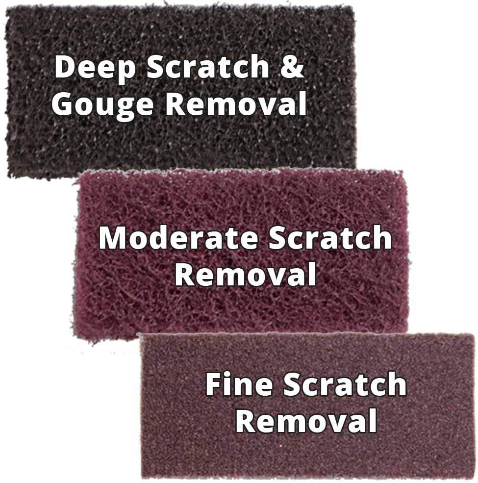 Rejuvenate Stainless Steel Scratch Eraser Kit Safely Removes Scratches Gouges Rust Discolored Areas Makes Stainless Steel Look 6 Piece Kit