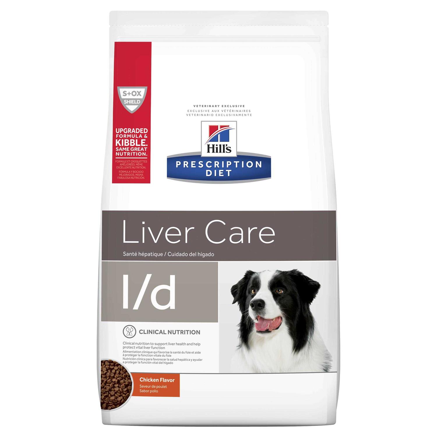 Hill's Prescription Diet l/d Liver Care Chicken Flavor Dry Dog Food - Pet Supplies online store