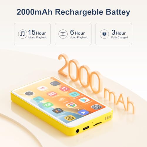 80GB MP3 Player with Bluetooth and WiFi, Mp3 & Mp4 Music Player with Spotify, Amazon Music, Deezer, Audible, Browser, 4.0