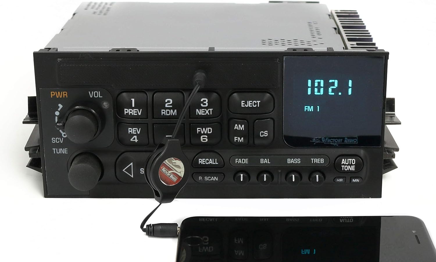 1 Factory Radio New AM FM Radio w Aux Input Compatible with 1995-2005 GMC Chevy Chevrolet Truck Van