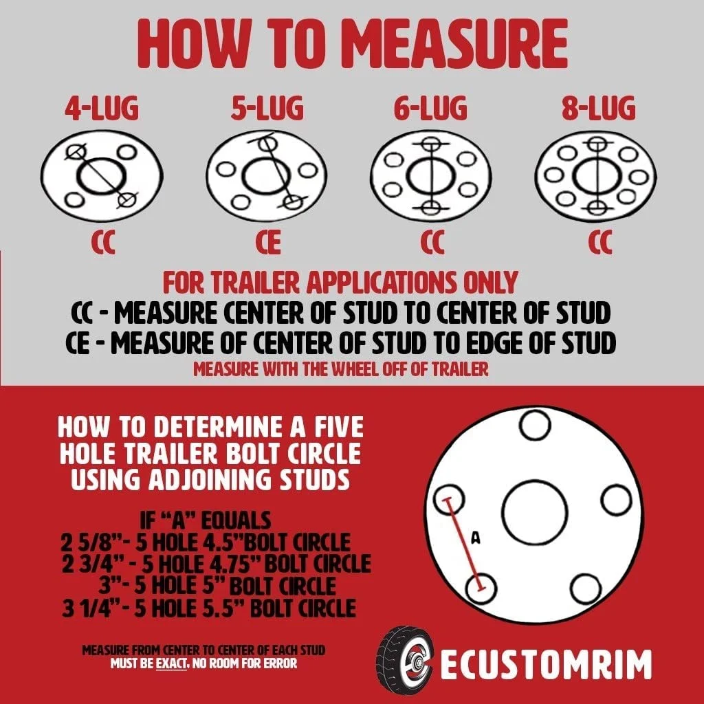 ST175/80R13 GlobalTrax Trailer Tire LRC on 5 Bolt White Mod Wheel