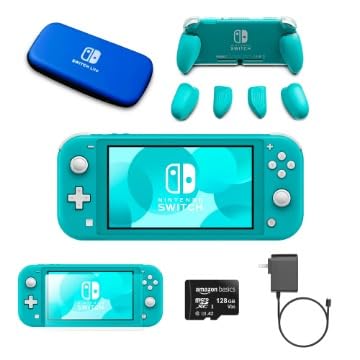 Nintendo Switch Lite Premium Bundle (Turquoise) (Renewed)