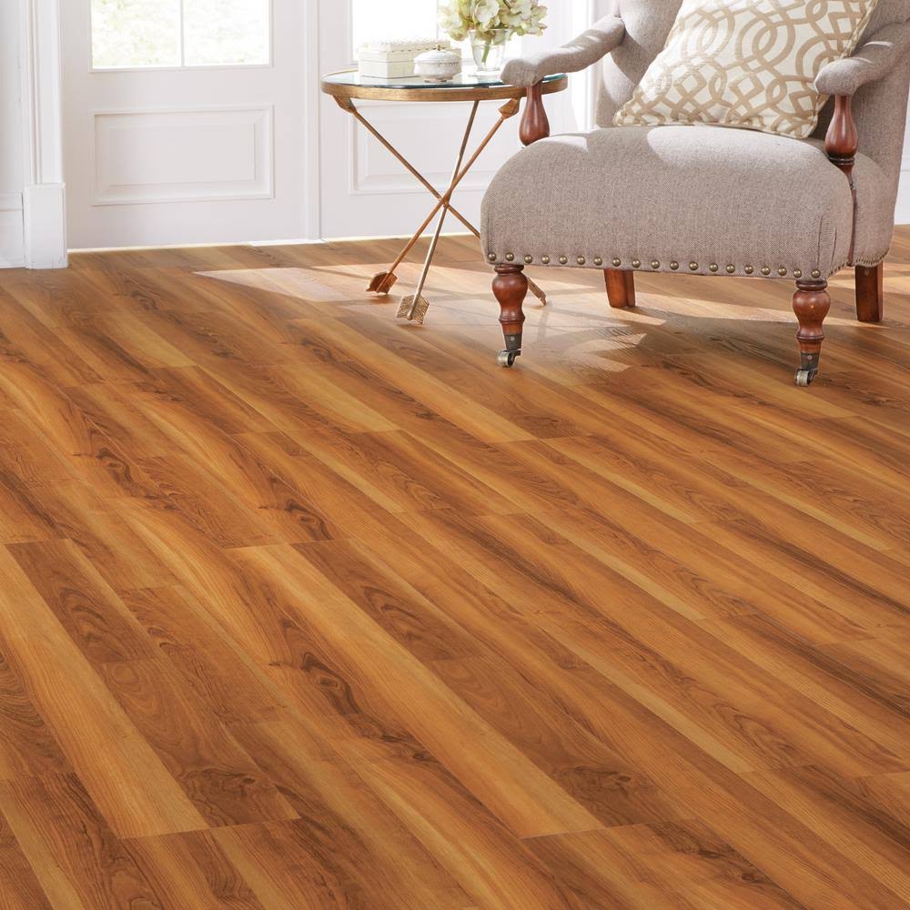 Home Decorators Collection Warm Cherry 7.5 in. L x 47.6 in. W Luxury Vinyl Plank Flooring (24.74 Sq. ft. / CASE)
