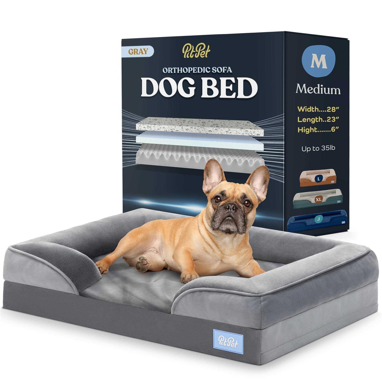 Pitpet Orthopedic Sofa Dog Bed Ultra Comfortable Dog Bed for Large Dogs - Pet Supplies online store
