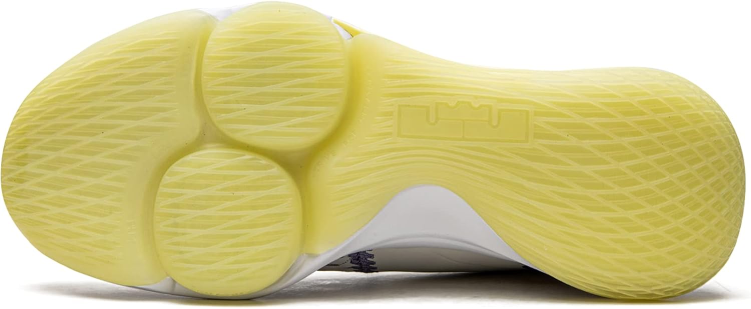 Nike Men's Lebron Witness V Low-top Sneakers, Summit White/White-light Zitro, 11