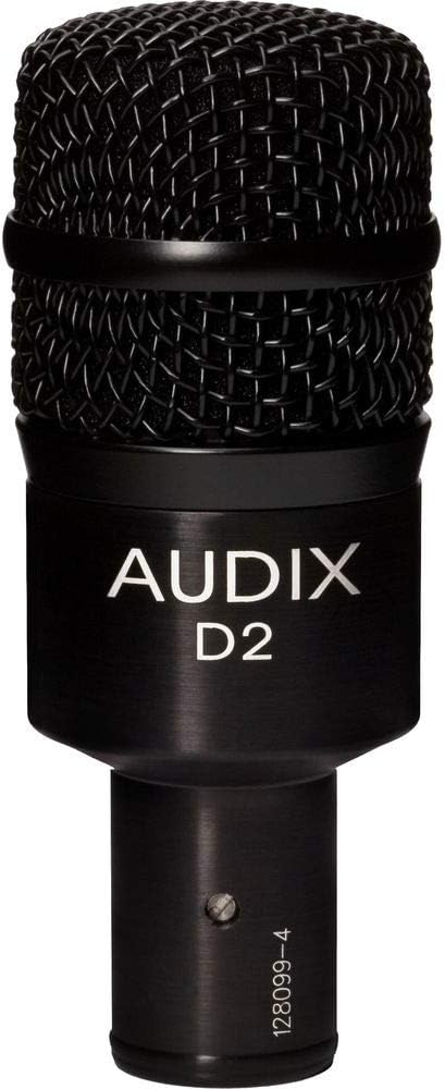 Audix D2 Dynamic Hypercardioid Drum Instrument Microphone with 1 Year Free Extended Warranty