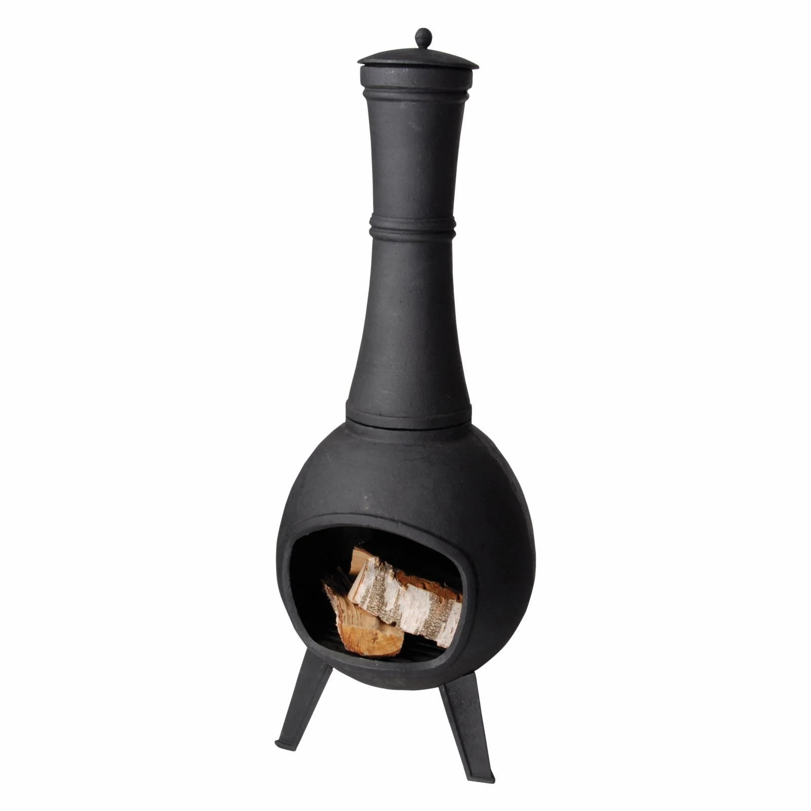 EsschertDesign Stove Cast Iron Wood Burning Chiminea