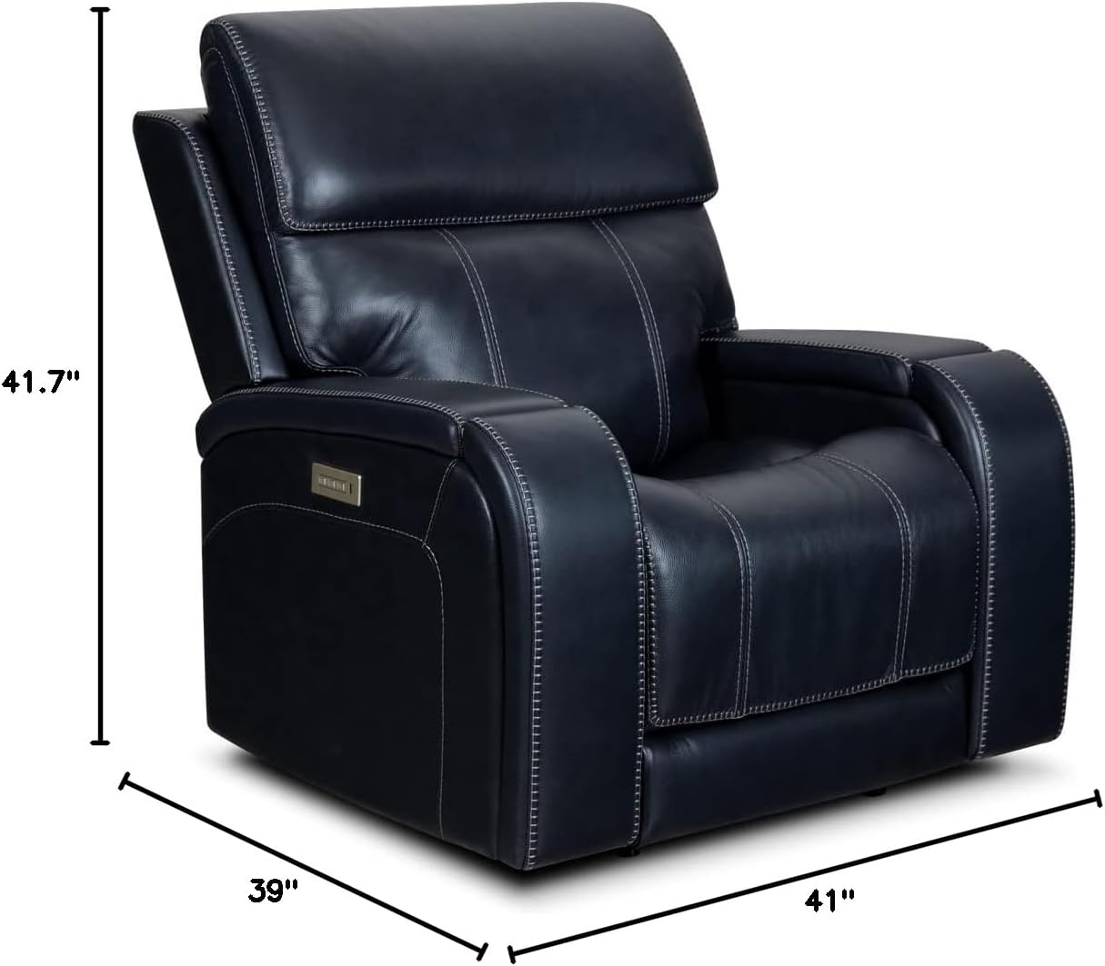 Barcalounger 9PHL-1188 Glenwood Power Recliner, Rainer Ocean