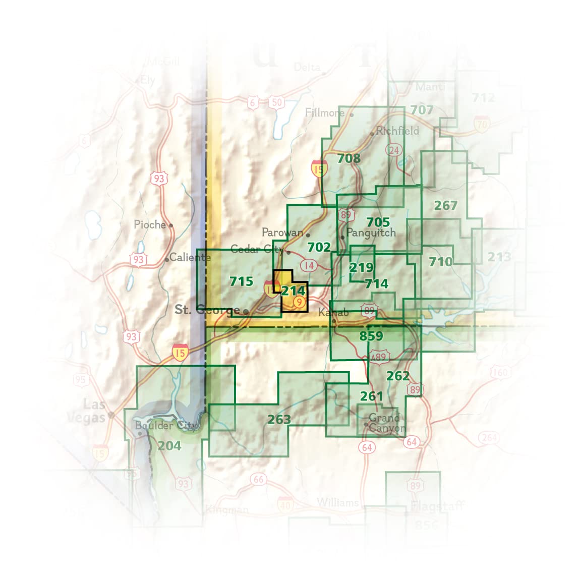 Zion National Park Map (National Geographic Trails Illustrated Map, 214)