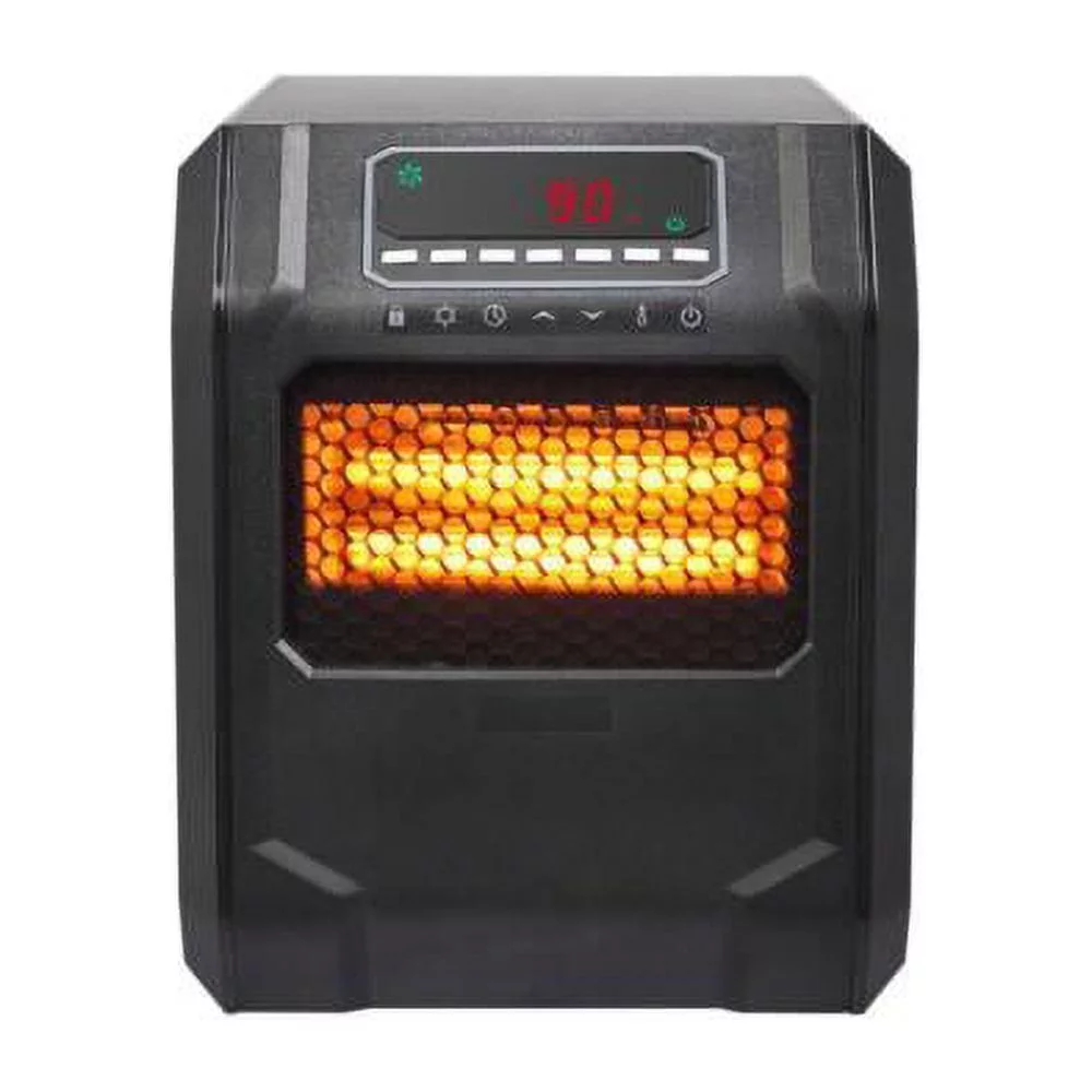 Portable Indoor Electric Infrared Space Heater 1500W 12H Timer with Remote