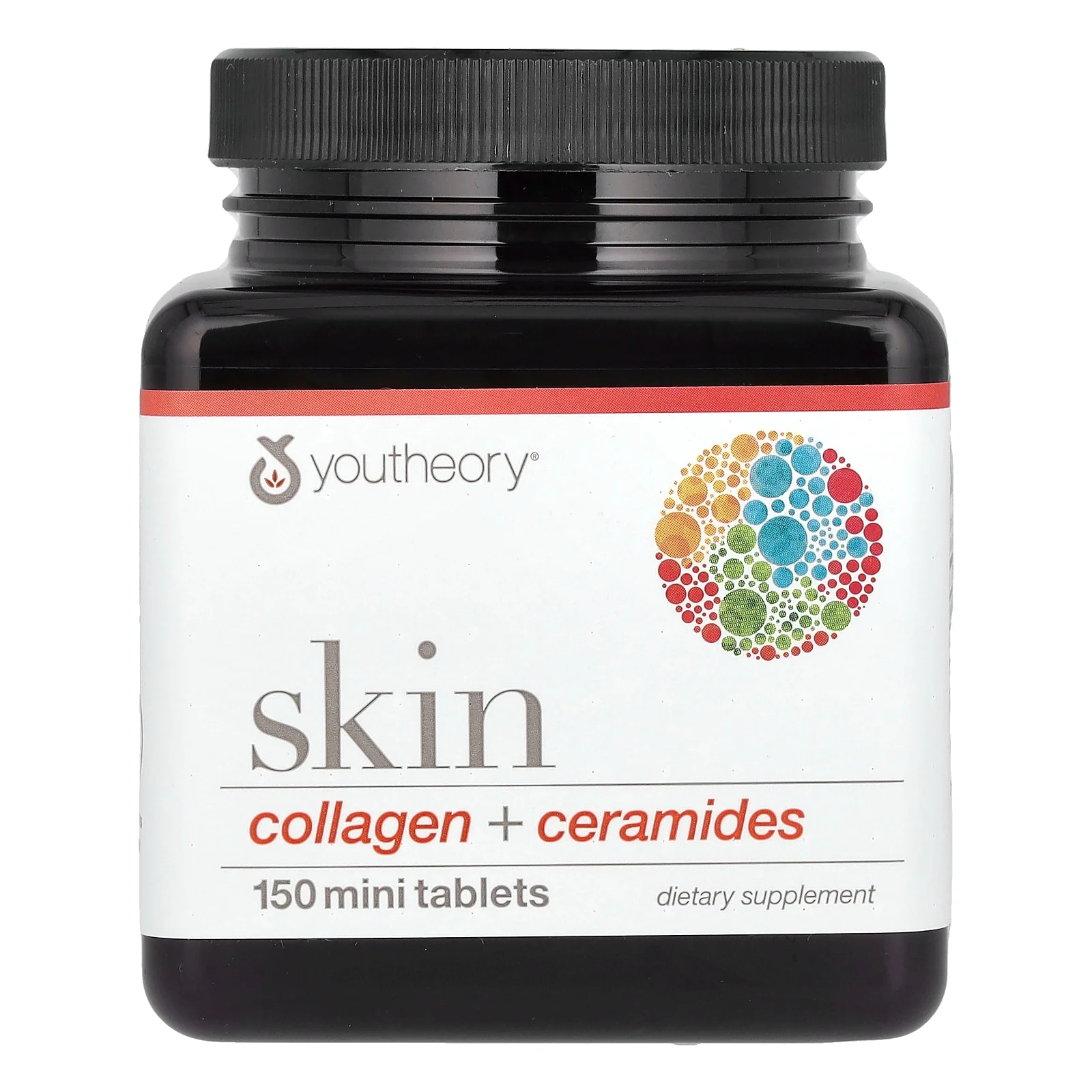 Youtheory Skin Collagen + Ceramides Dietary Supplement, 150 count