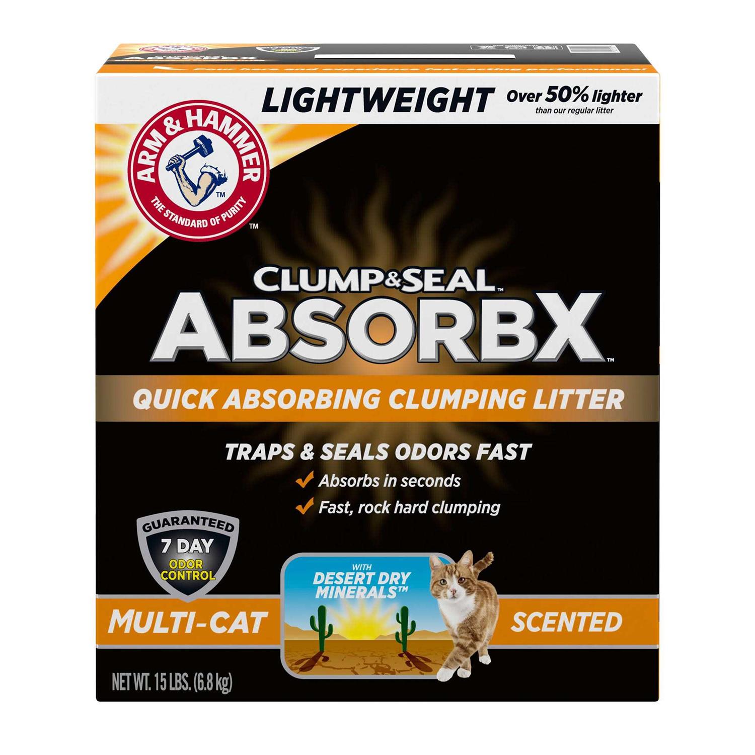Arm & Hammer Clump & Seal AbsorbX Clumping Litter - Pet Supplies online store
