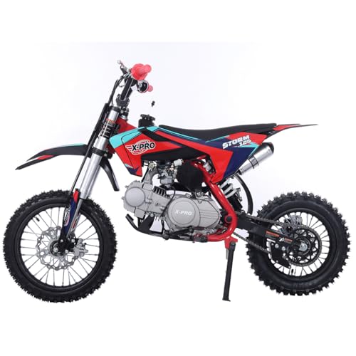 X-PRO Storm 125cc Zongshen Engine Kids Dirt Bike Pit Bike Youth Dirt Pit Bike with 4-Speed Manual Transmission,Big 14