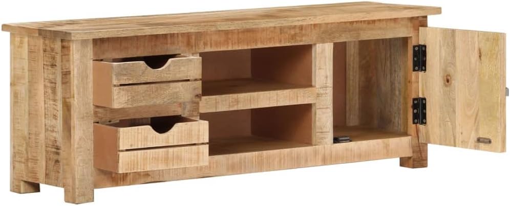 Country Farmhouse Entertainment Center, Entertainment Center Stand Unit, TV Cabinet Media Console, Industrial Contemporary TV Cabinet, 43.3