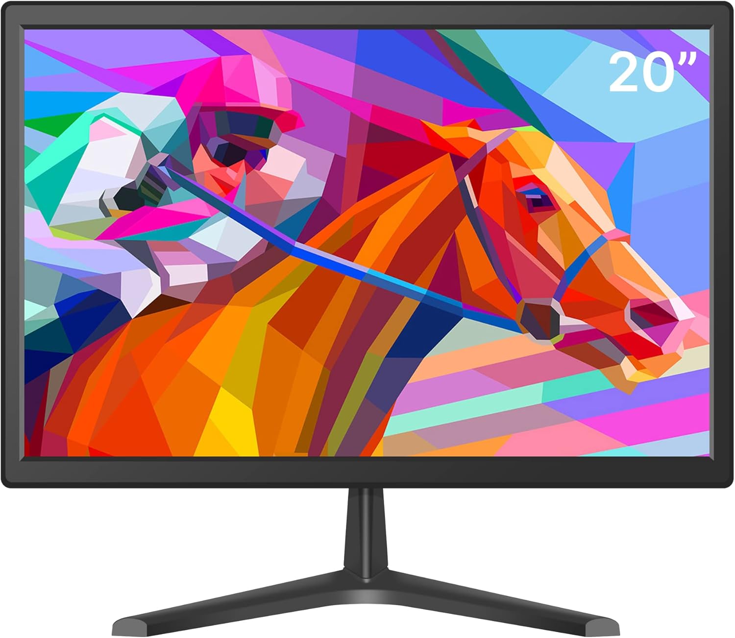 Hiseeu 20 Inch LED Computer Display Monitor HDMI VGA AV USB Interface with 60Hz Built-in Speaker，1440x900，Angle 160°LCD Screen 24/7 Recordin，CCTV Compatible Hiseeu Security Camera System