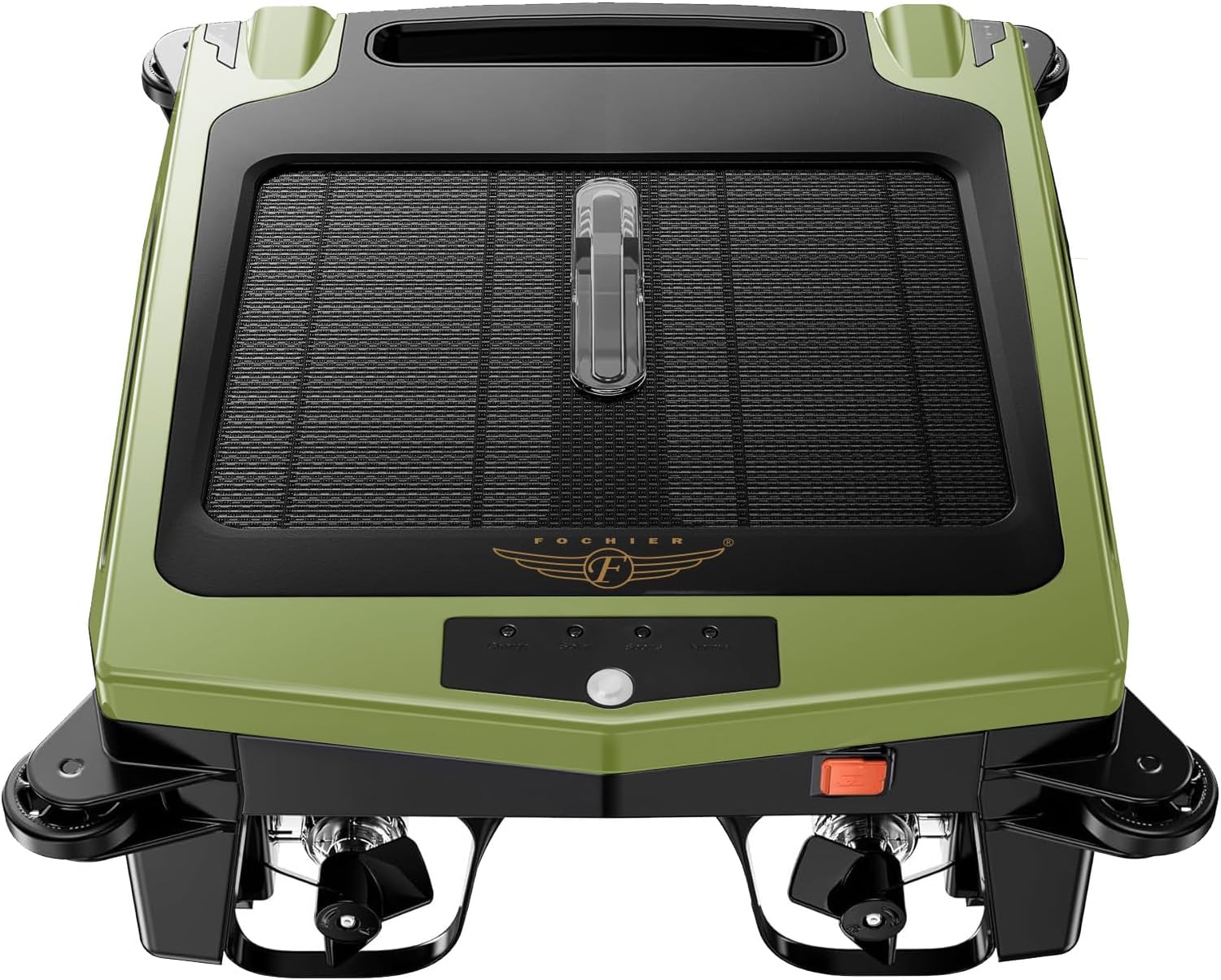 (2024 New) Cordless Robotic Pool Cleaner, Solar Powered Pool Skimmer for Pool Surface with Dual Charging Options, Pool Robot Vacuum with Automatic Obstacle Avoidance, Green