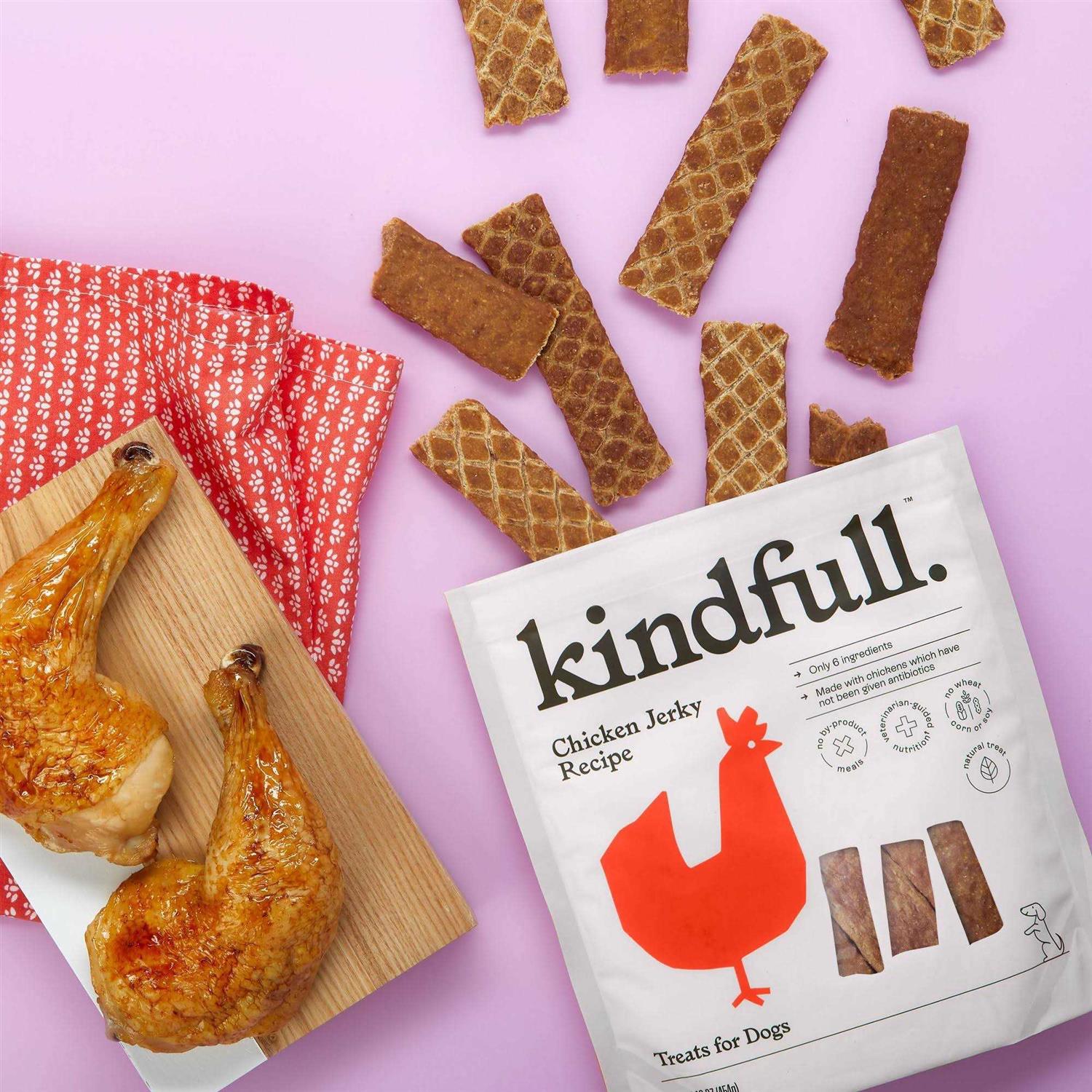 Kindfull Chicken Jerky Recipe Dog Treats - Pet Supplies online store