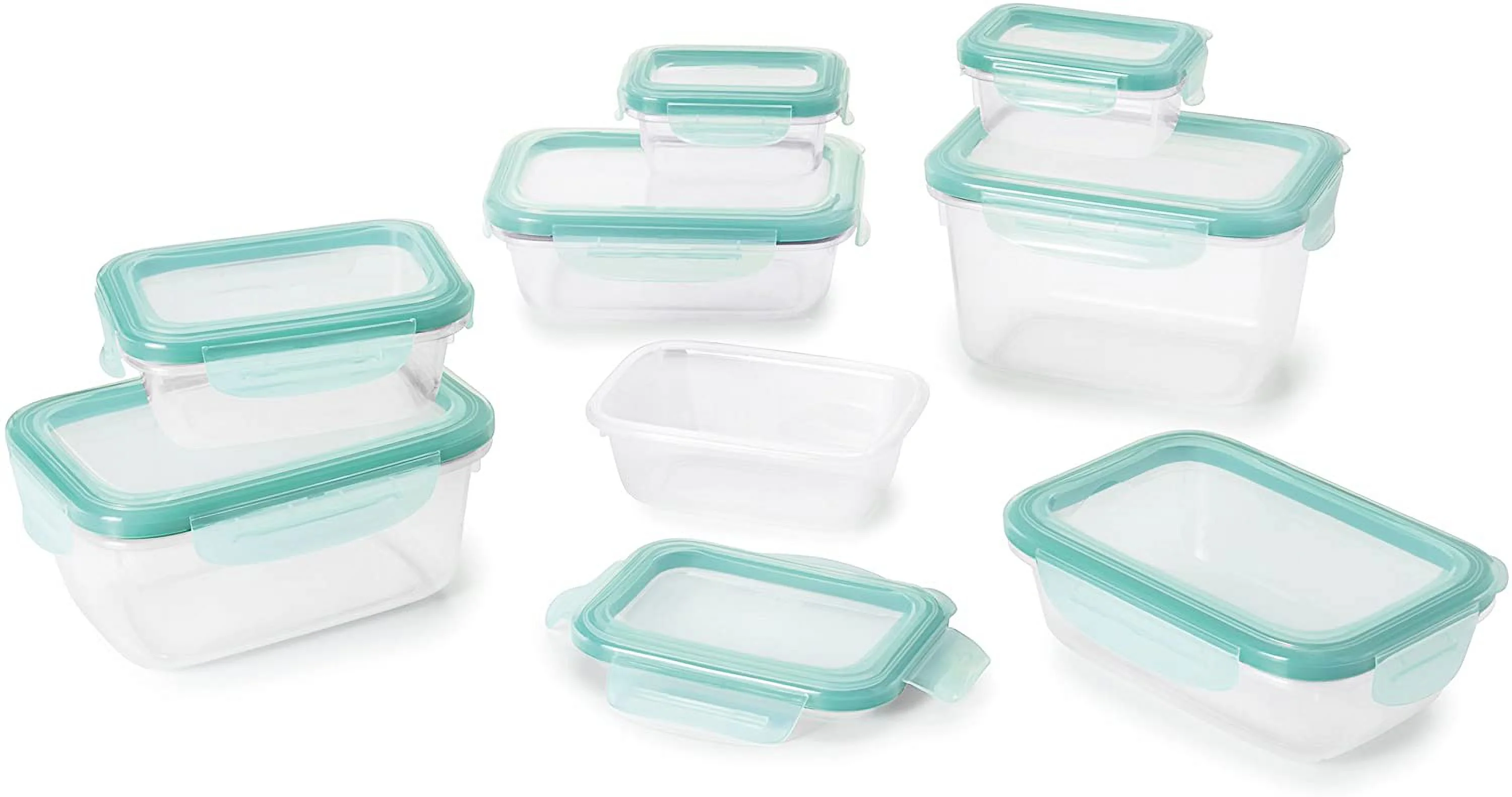 OXO Good Grips Smart Seal Leakproof Plastic Food Storage Container Set 16 Piece
