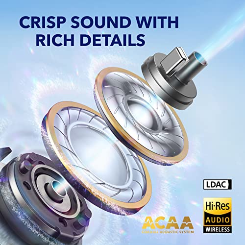 Soundcore by Anker Liberty 4, Noise Cancelling Earbuds, True Wireless Earbuds with ACAA 3.0, Dual Dynamic Drivers for Hi-Res Premium Sound, Spatial Audio with Dual Modes, All-New Heart Rate Sensor