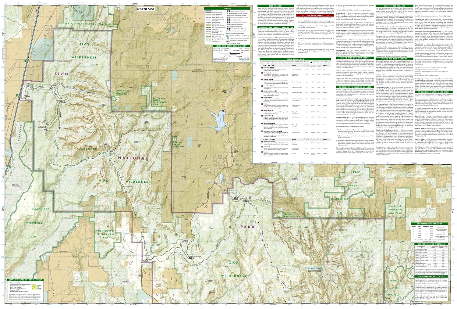 Zion National Park Map (National Geographic Trails Illustrated Map, 214)