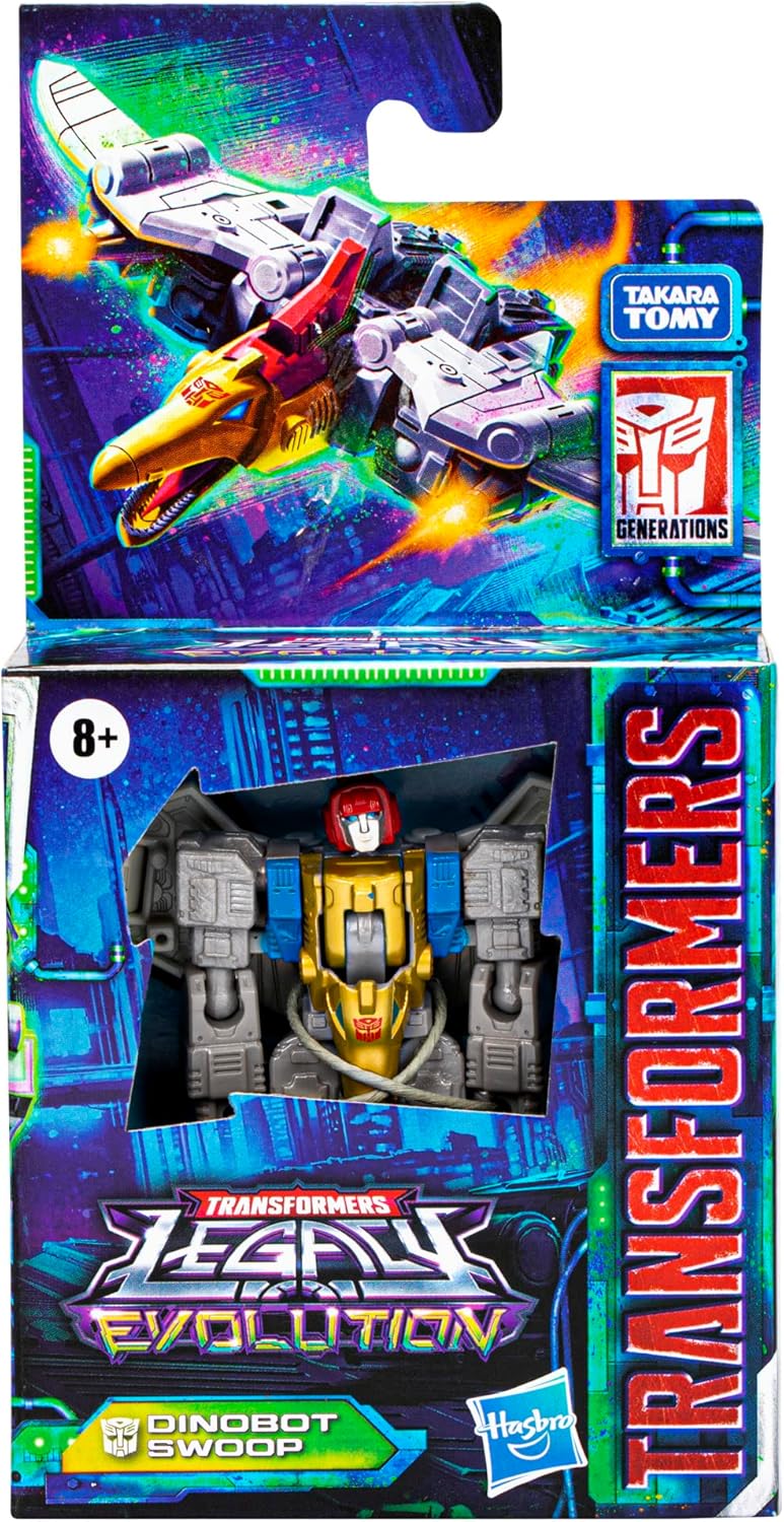 Transformers Toys Legacy Evolution Core Dinobot Swoop Toy, 3.5-inch, Action Figure for Boys and Girls Ages 8 and Up