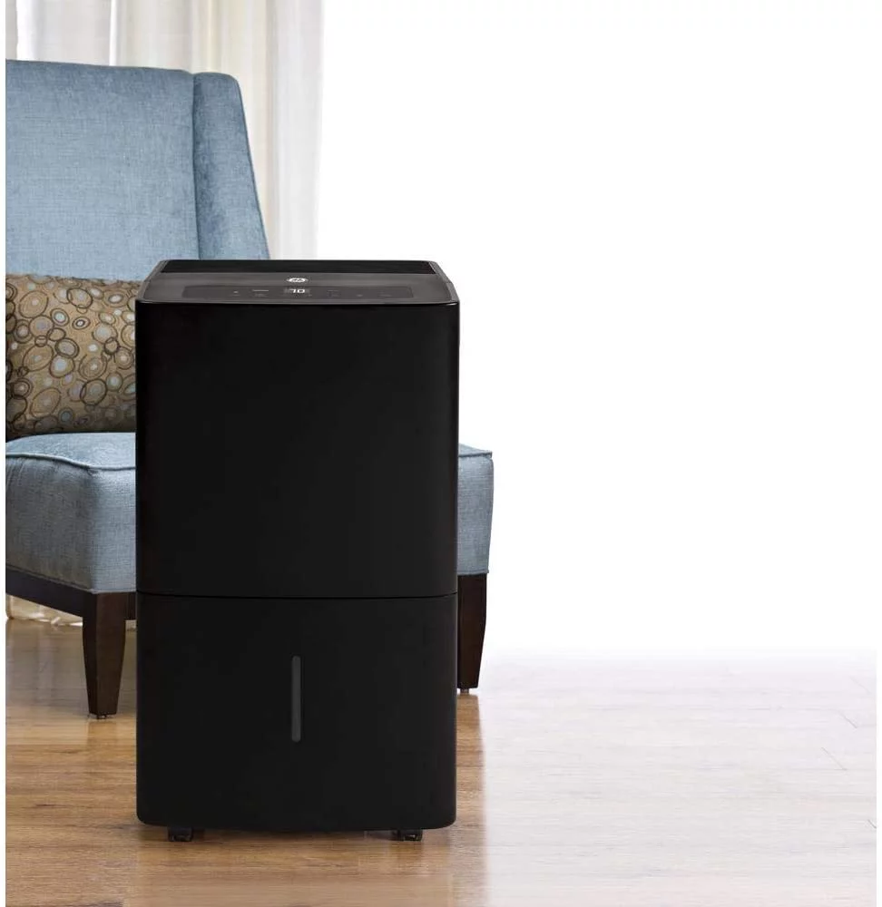 Restored GE Appliances 70-Pint Energy Star Dehumidifier, ADEW70LW, Black (Refurbished)