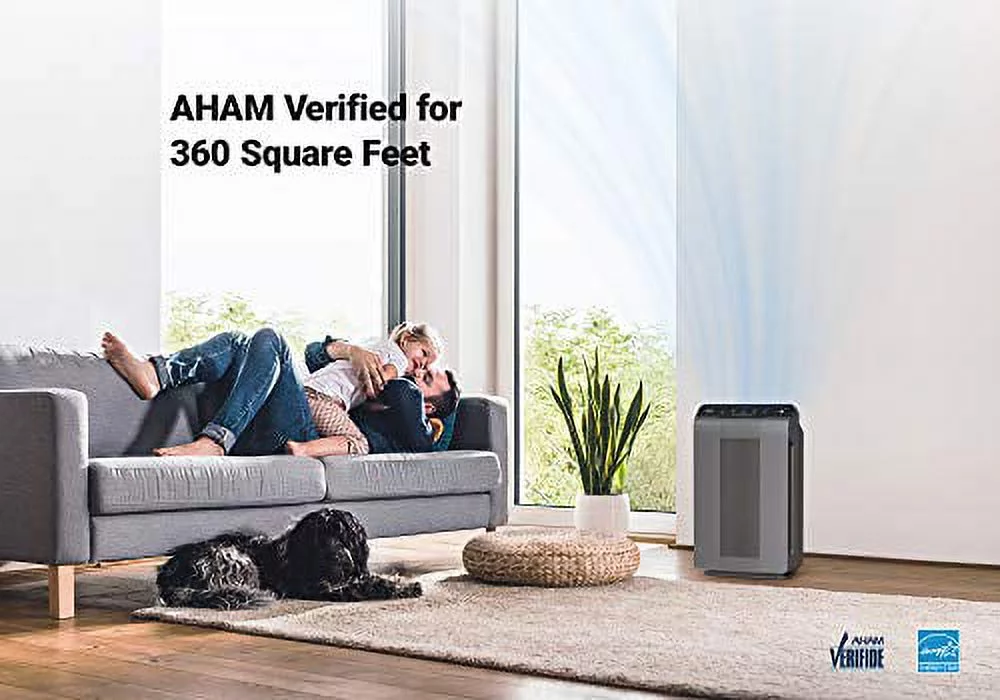 Winix 5300-2 Air Purifier With True Hepa, Plasmawave And Odor Reducing Carbon Filter,Gray